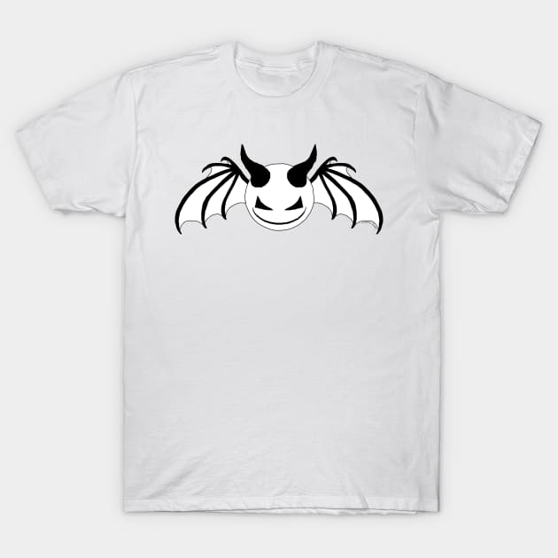 SinnerG Smile Noir - Black on White T-Shirt by Scorpious Design